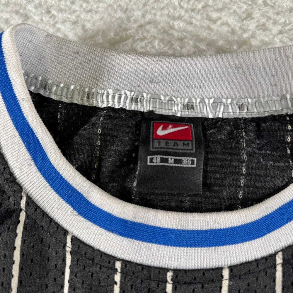 Vintage Nike Dwight Howard M+2 Pinstripe Orlando Magic #12 Swingman Black Jersey
